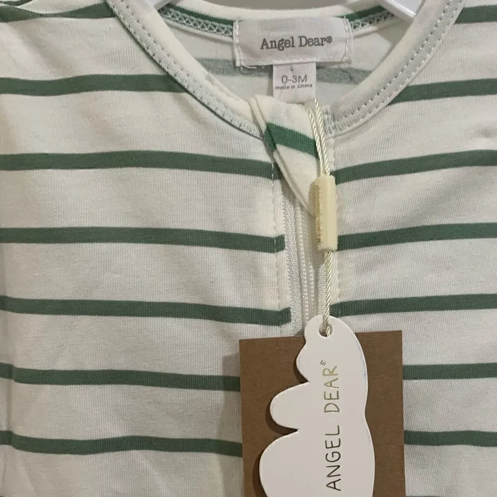 Angel Dear Organic Cotton Footsie Size 0-3 Months